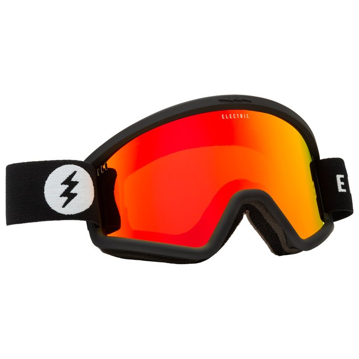 Electric Maschera Hex Matte Black Red Chrome Presentazione