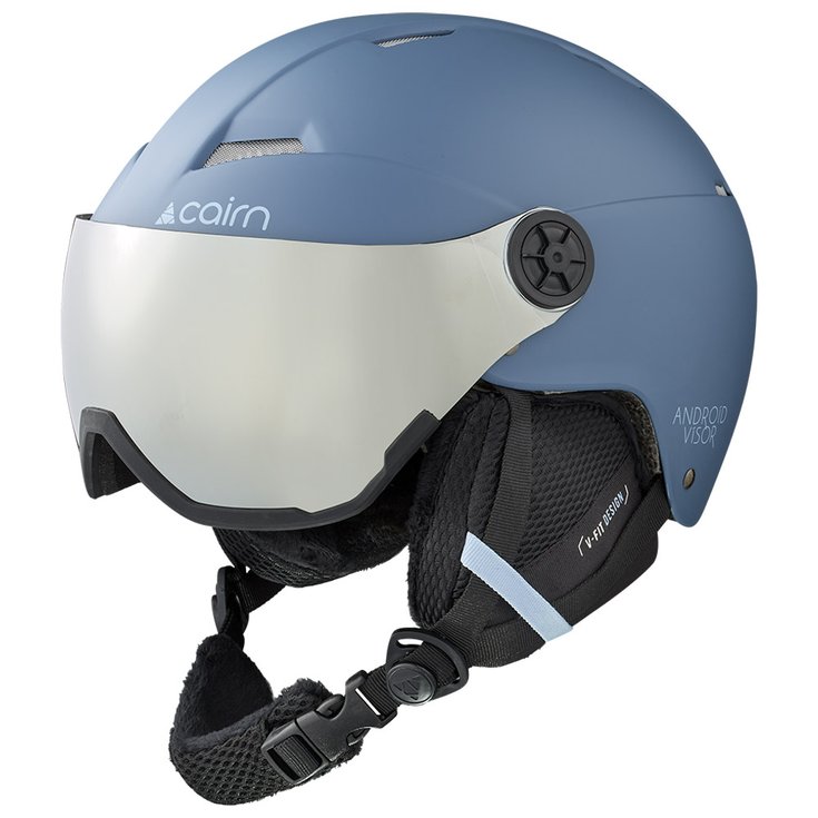 Cairn Casco con visera Android Visor Mat Vintage Blue Presentación