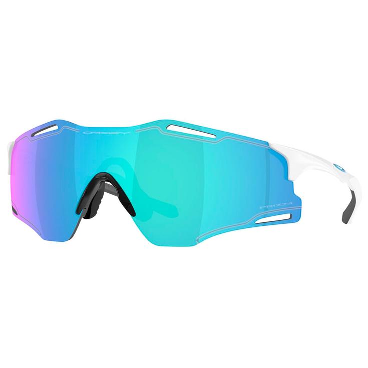 Oakley Occhiali da sole Cybr Zero Polished White Prizm Sapphire Presentazione