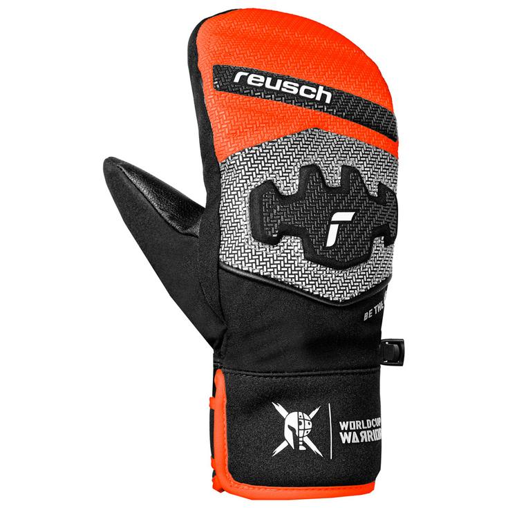 Reusch Moffole Worldcup Warrior Prime R-Tex Xt Junior Mitten Black Silver Fluo Red Presentazione Reusch Moffole Worldcup Warrior Prime R-Tex Xt Junior Mitten Black Silver Fluo Red Presentazione