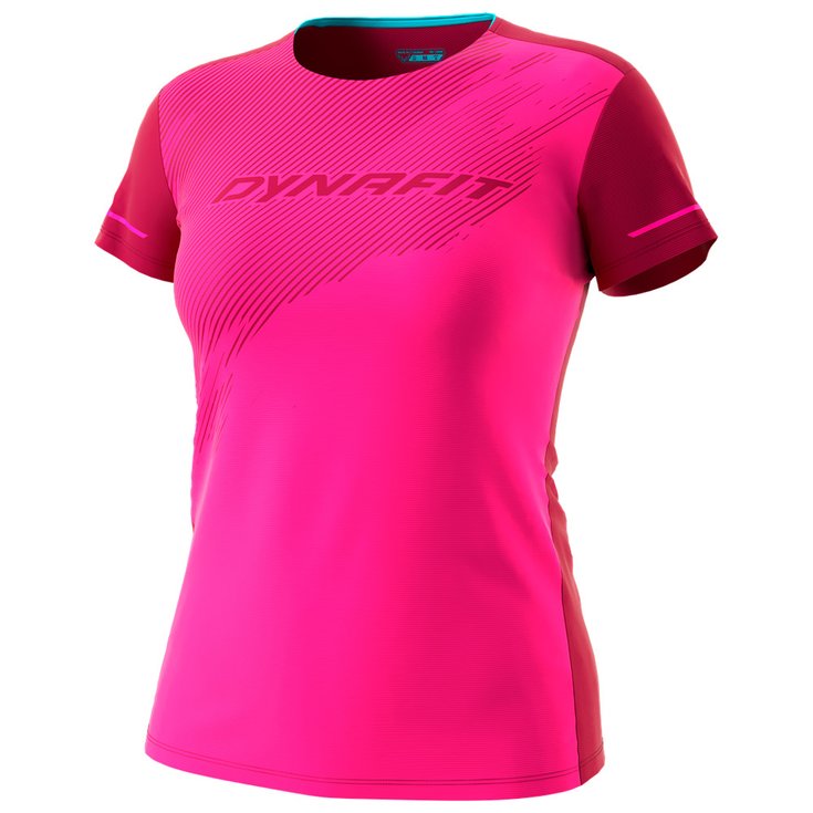 Dynafit Tee-shirt de trail Alpine 2 W Pink Glo Présentation