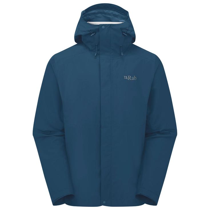 RAB Chaqueta de trekking Downpour Tempest Blue Presentación
