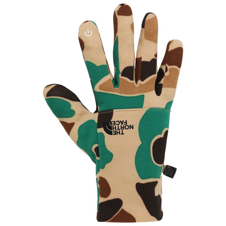 The North Face Gloves Etip Recycled Glove Hawthorne Khaki duck Camo Print Overview
