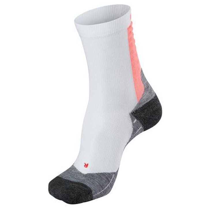 Falke Nordic sock Achilles W White Neon Red Overview