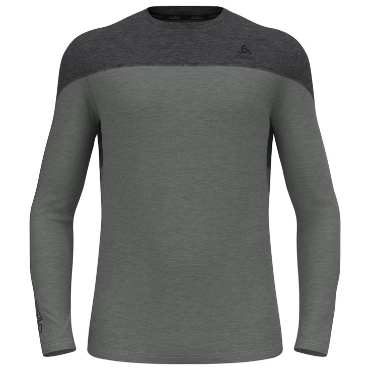 Odlo Technische onderkleding Revelstoke PW 150 BL Top Crew Neck LS Dark Grey Melange Voorstelling