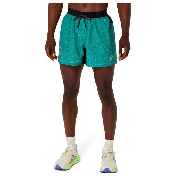 Asics Trail shorts Fujitrail All Over Print 5 In Rainy Lake Overview