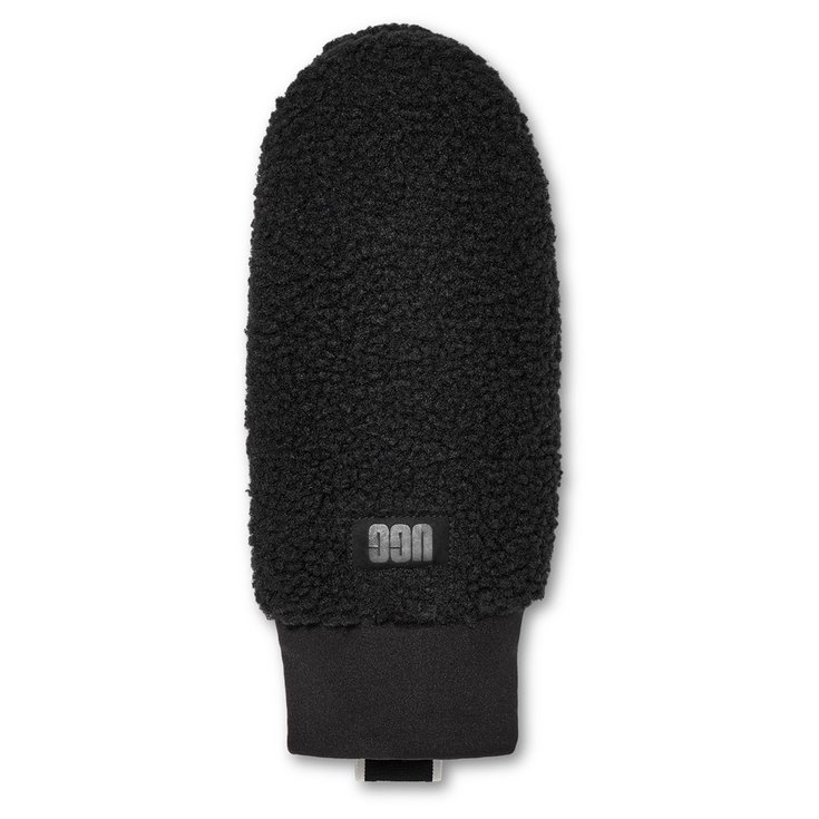 UGG Wanten W Uggfluff Mitten With Logo Tape Black Voorstelling