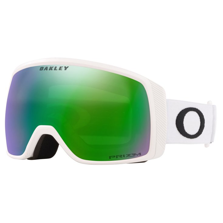 Oakley Masque de Ski Flight Tracker Xs Matte White Prizm Jade Iridium Présentation