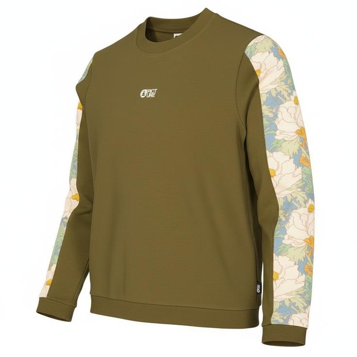 Picture Sweat Blayr Printed Crew Tobacco Timeless Flower Présentation