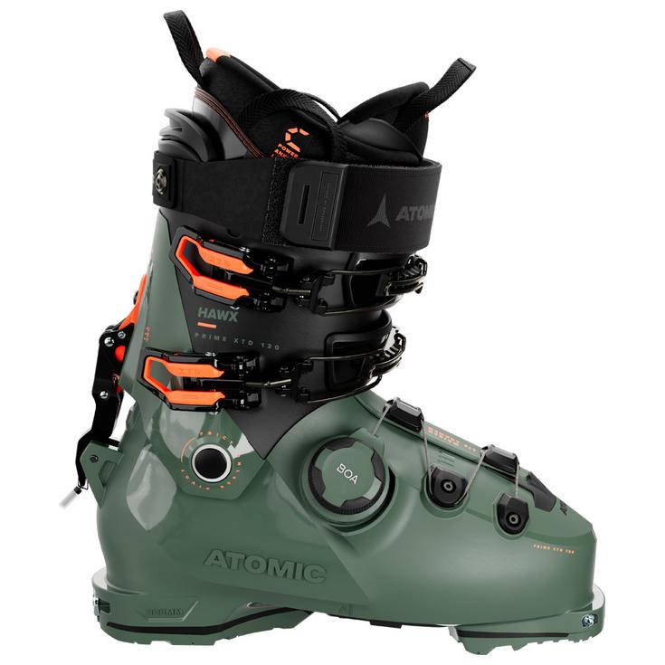 Atomic Skischoenen Hawx Prime XTD 120 Boa Army Green Orange Voorstelling