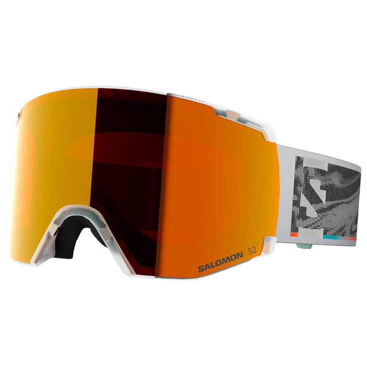 Salomon Máscaras S/View Translucent Frozen Multilayer Mid Red Presentación