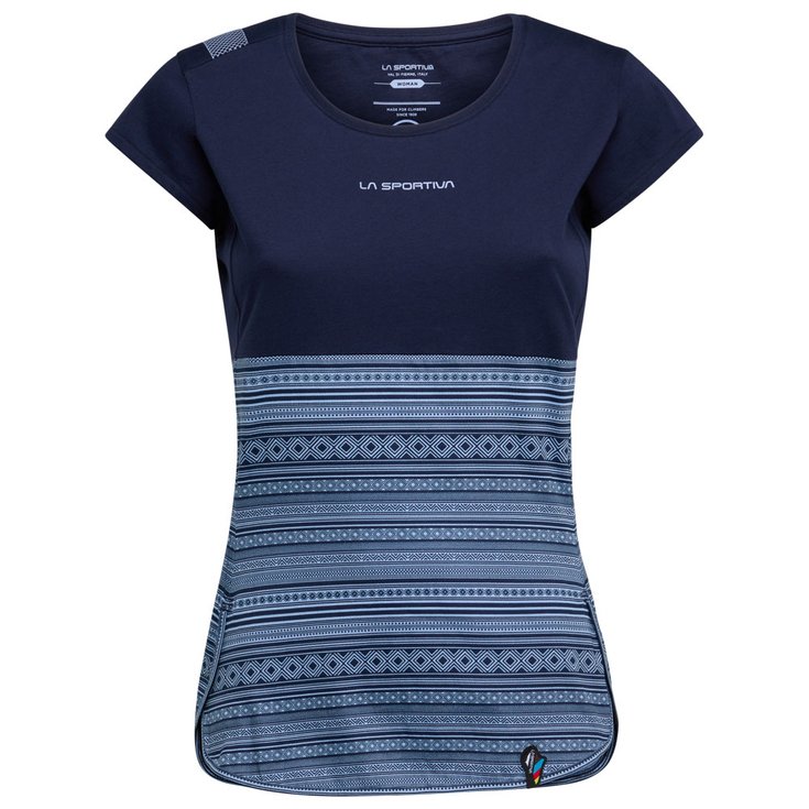 La Sportiva Tee-shirt d’escalade Lidra T-Shirt W Deep Sea Présentation