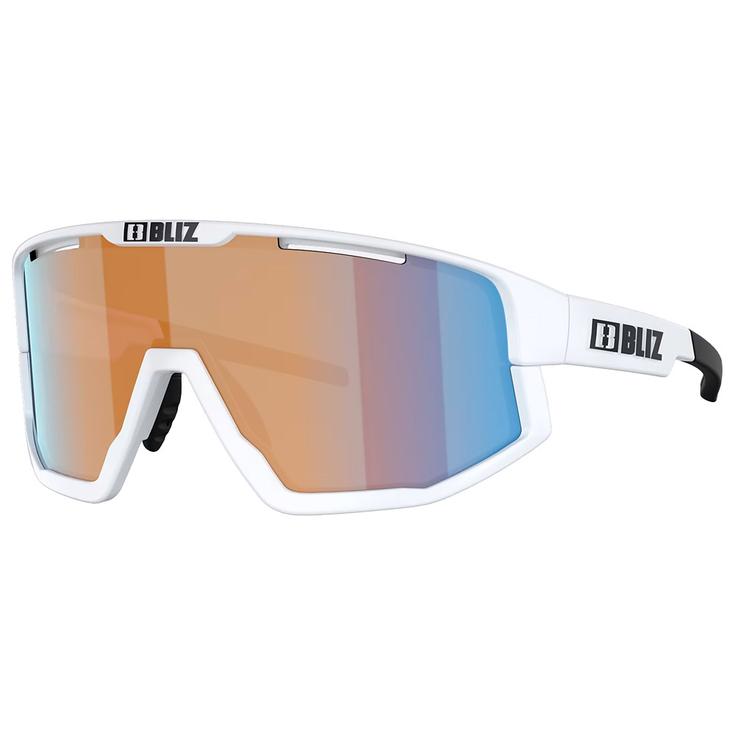 Bliz Zonnebrillen Fusion Small Matte White Nano Optics Nordic Light Coral Orange Blue Multi Voorstelling