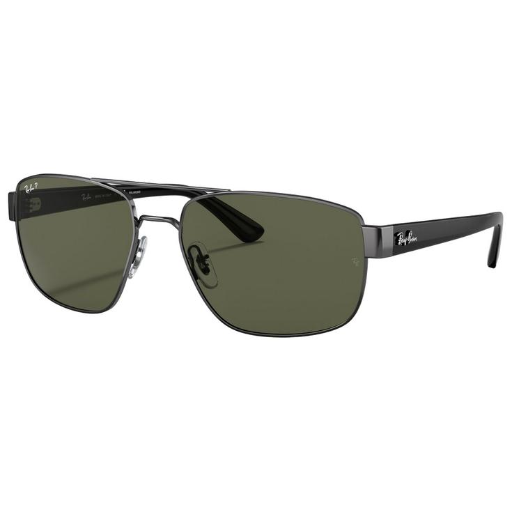 Ray Ban Gafas RB3663 Polished Gunmetal Green G-15 Polar Presentación