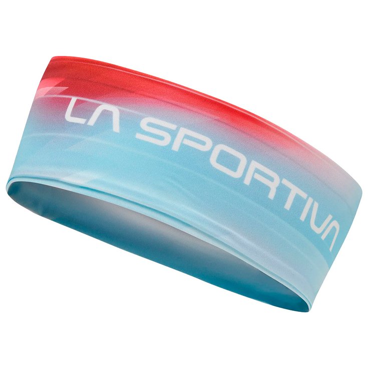 La Sportiva Stirnband Strike Headband W Malibu Blue Hibiscus Präsentation