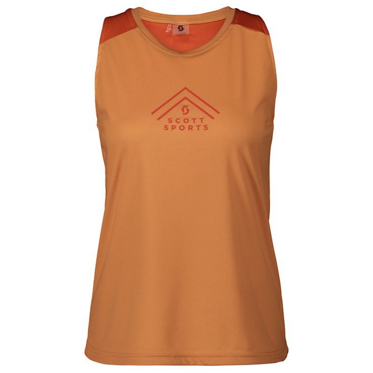 Scott Camiseta de trail Endurance Tech Tank W Rose Beige Braze Orange Presentación
