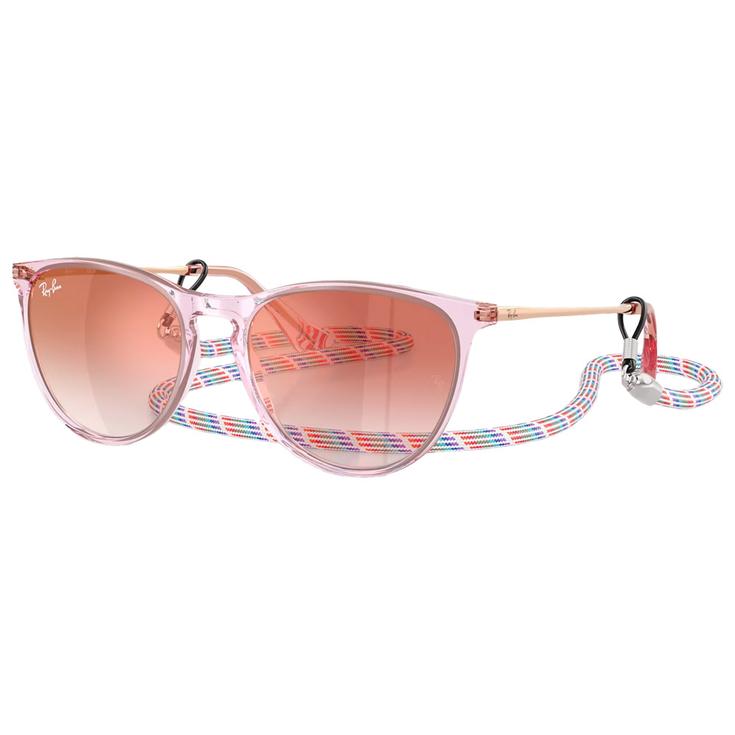 Ray Ban Occhiali da sole RB9060S Erika Kids Polished Translucide Purple Gradient Red Incolore Presentazione