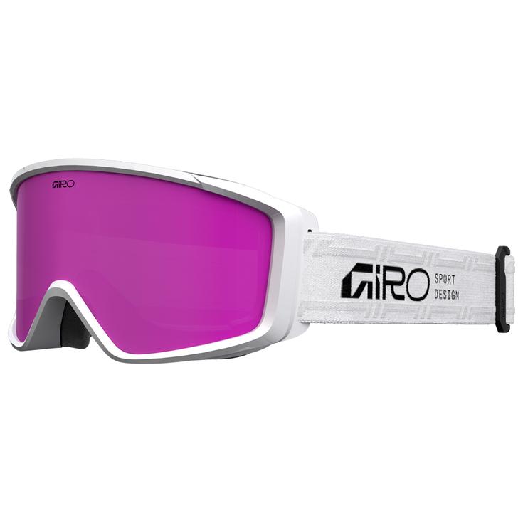 Giro Skibrille Index 2.0 White Stacked Vivid Pink Präsentation
