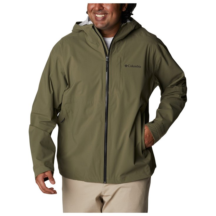 Columbia Hiking jacket M's Omni-Tech Ampli-Dry Shell Stone Green Overview