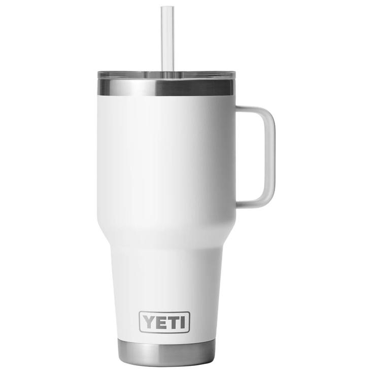 Yeti Mug Rambler 35 Oz (994 ml) Straw Mug White Präsentation