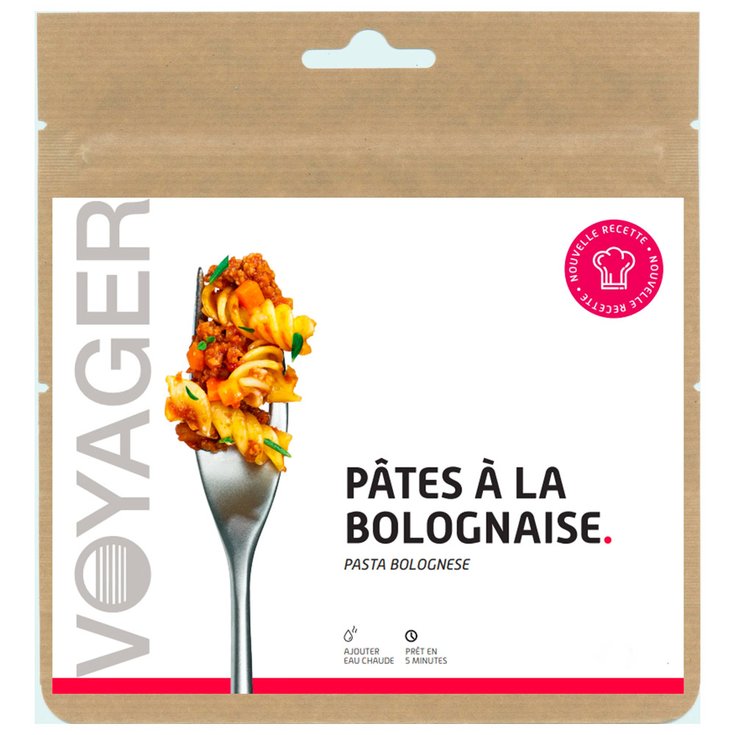 Voyager Comida liofilizada Pâtes à la Bolognaise Presentación