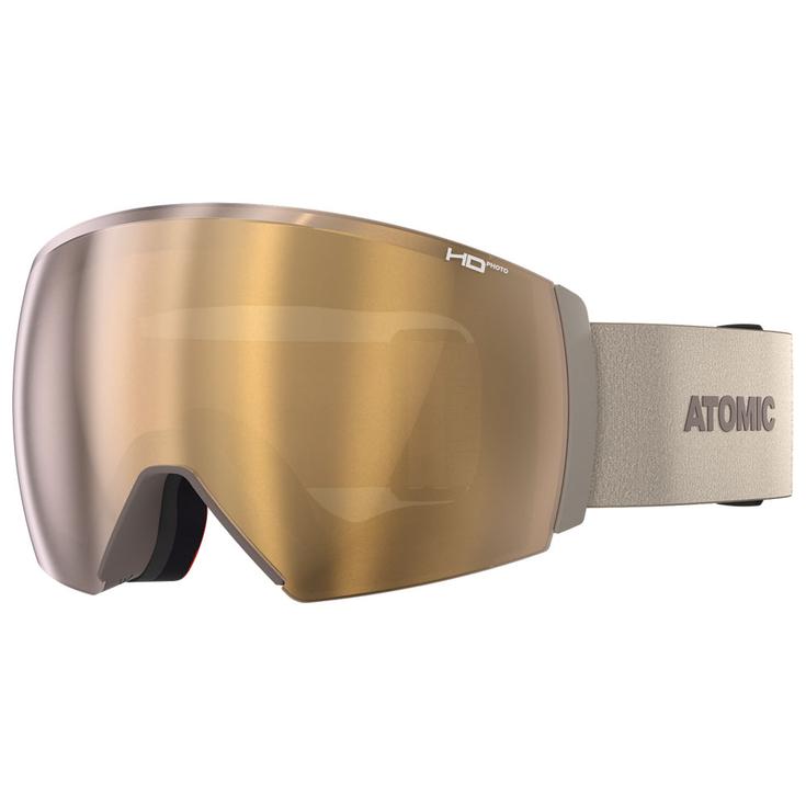 Atomic Skibrille Revent Q L HD Photo Sand Amber Gold Hd Photo Präsentation