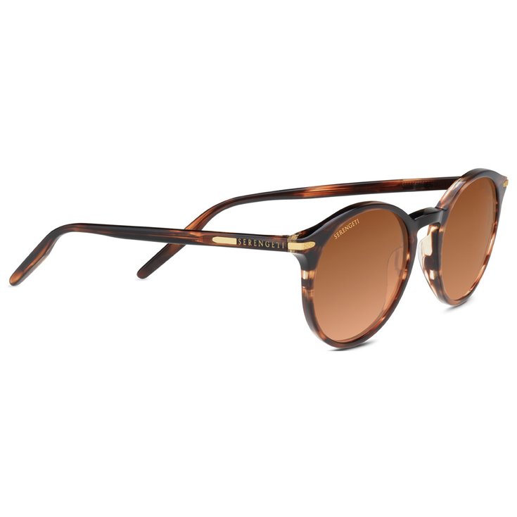 Serengeti Lunettes de soleil Leonora Shiny Striped Brown Mi Shiny Striped Brown Mi Présentation