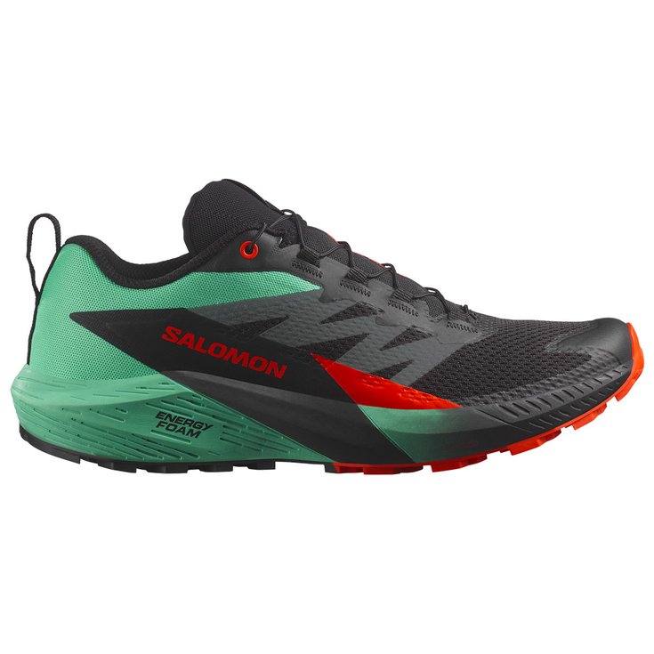 Salomon Sense Ride 5 Black Bay Cherry Tomat 