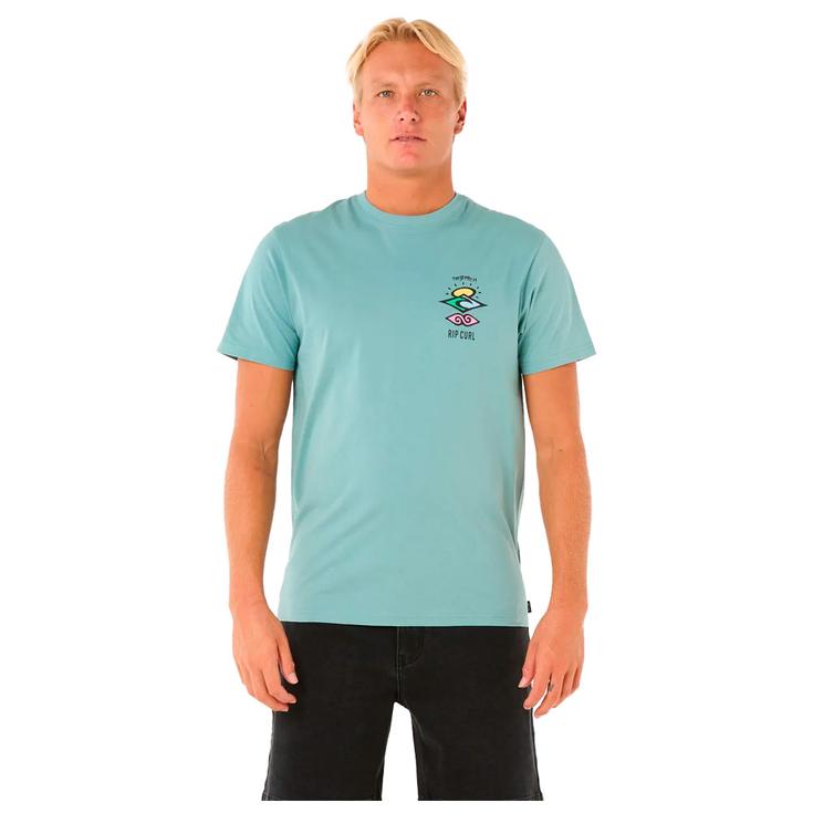Rip Curl Tee-Shirt Search Icon Blue Lagoon Overview