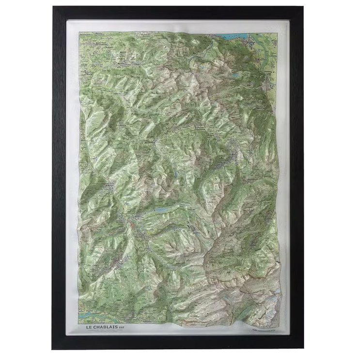 Deniveles Karte 3D Le Chablais Est Präsentation