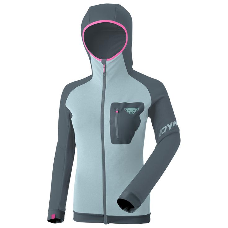 Dynafit Pile Radical Polartec Hooded Jkt W Cloud Blue Presentazione