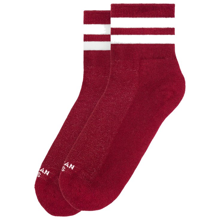 American Socks Socken The Classics Ankle High Crimson Präsentation