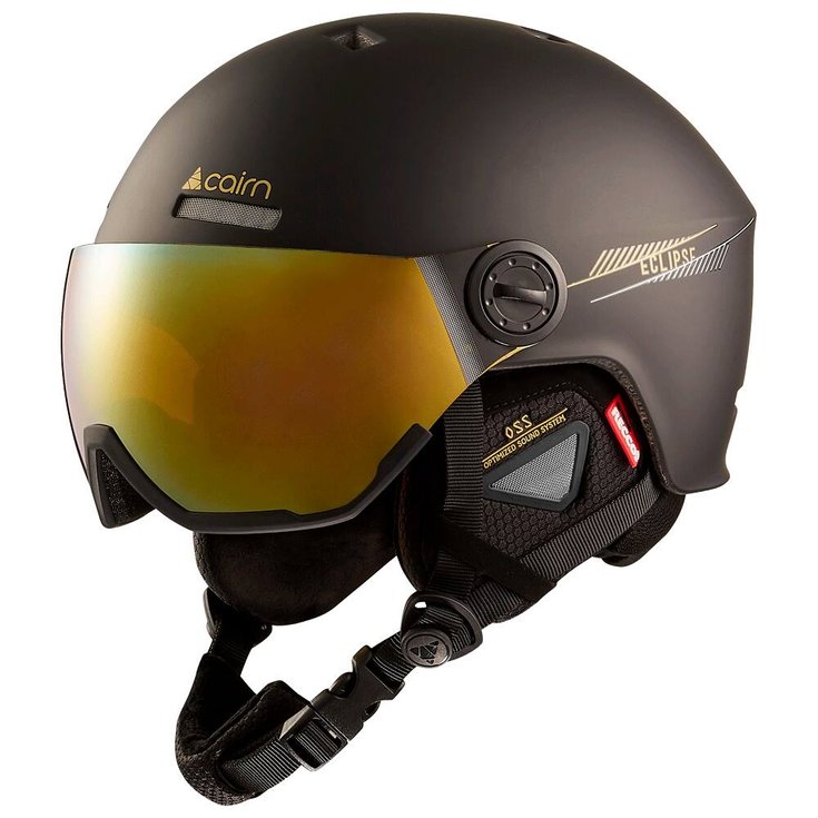 Cairn Visor helmet Eclipse Rescue Black Iridescent Gold Ium Overview