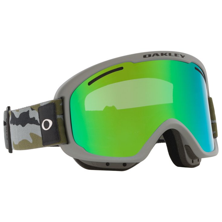 Oakley Masque de Ski O Frame 2.0 Pro Xm Grey Brush Camo Jade Iridium & Persimmon - Sans Présentation