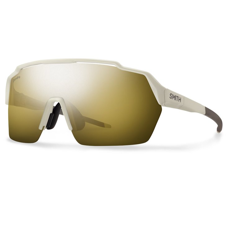 Smith Sonnenbrille Shift Split Mag Matte Bone Chromapop Black Gold Mirror Präsentation