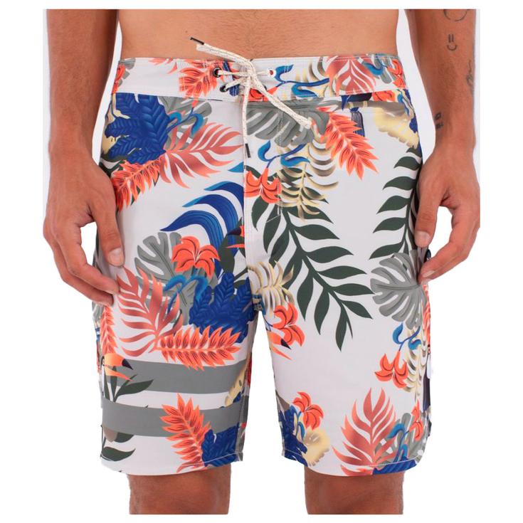 Hurley Boardshort Phantom Eco Block Party Engineered 18' Bone Presentazione