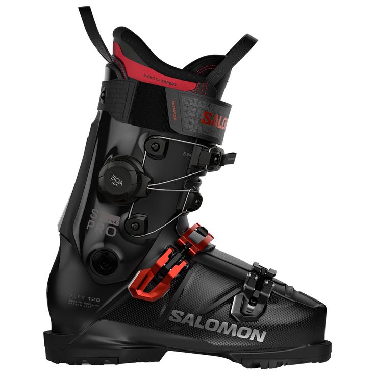 Salomon Skischuh S/Pro Alpha C Boa 120 Black Samba Met. Dark Grey Met. Präsentation