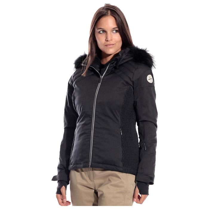 Sun Valley Ski Jacket Koper Noir General View