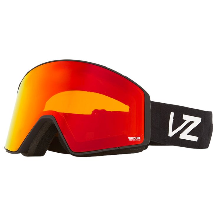 Von Zipper Capsule Full Black Satin Courbe Wildlife Fire Chrome + Clear Fire Chrome 