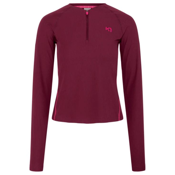 Kari Traa Maglietta da trail Linnea Long Sleeve Wine Presentazione