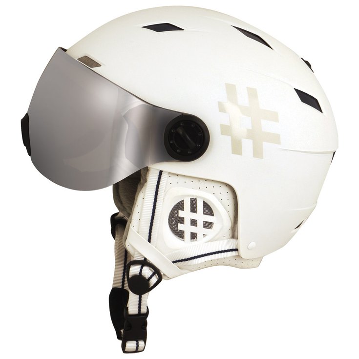 Diezz Visor helmet Jozz 2 White Blue Multi Layer Silver Overview