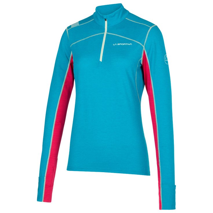 La Sportiva Trail T-Shirt Swift Long Sleeve W Crystal Cerise Präsentation