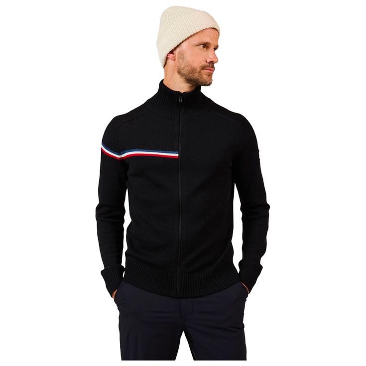 Rossignol Pullover Odysseus Full Zip Merino Black Präsentation