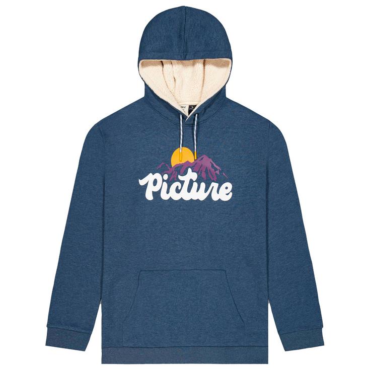 Picture Sweatshirt Julka Plush Dark Blue Melange Overview