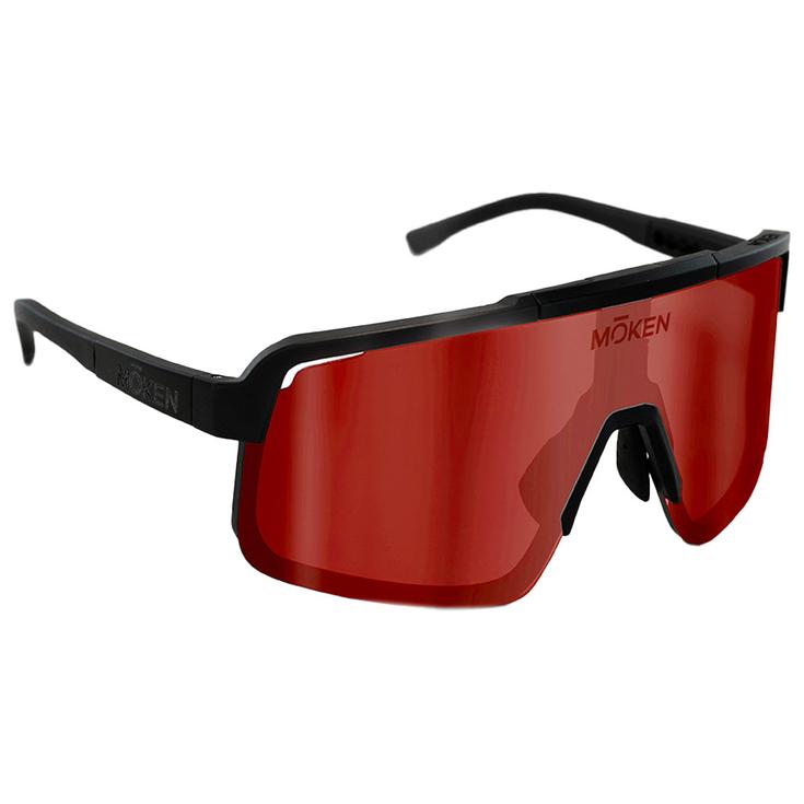 Moken Vision Sonnenbrille Kurtiss-Dh Black Red Cat.3 + Clear Cat.0 Präsentation