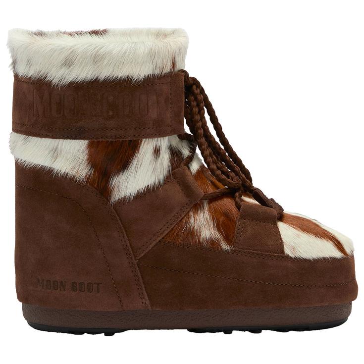Moon Boot Chaussures après-ski Icon Low Archive 1985 Cow W White Cocoa Présentation