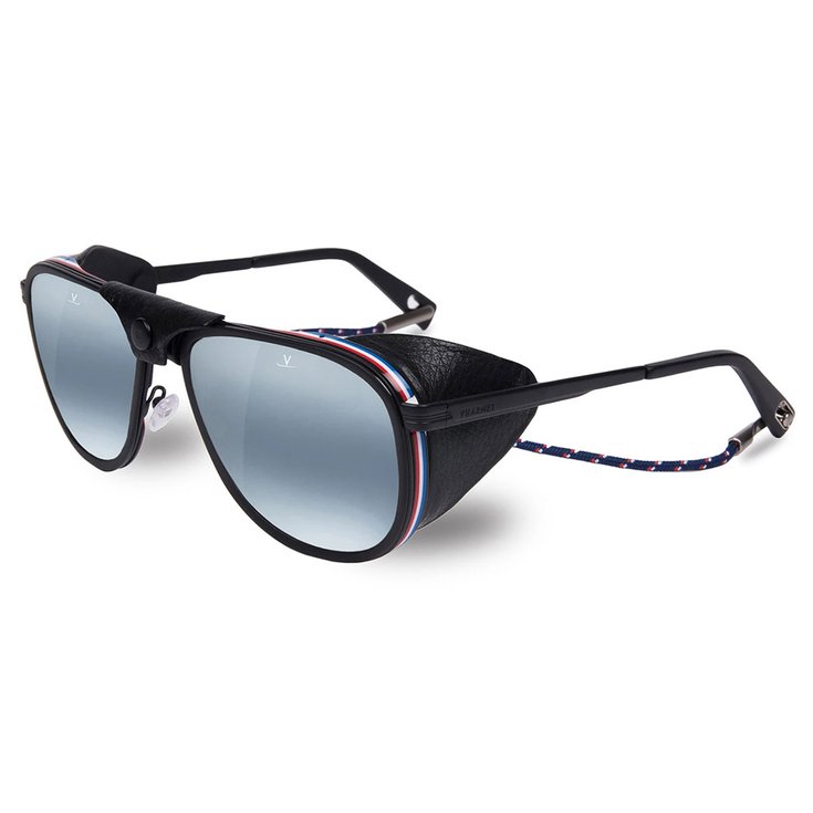 Vuarnet Sunglasses Vl1708 Noir "Flag" Mat / Noir Mat Blue Polarlynx Overview