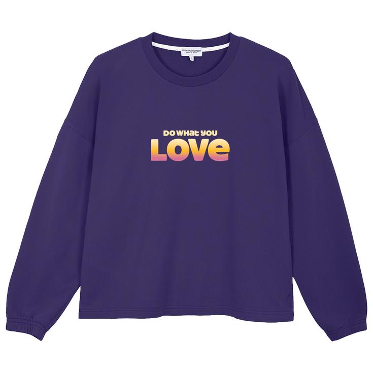 French Disorder Sweatshirt Nora Warmy Love On Top Blue Violet Overview