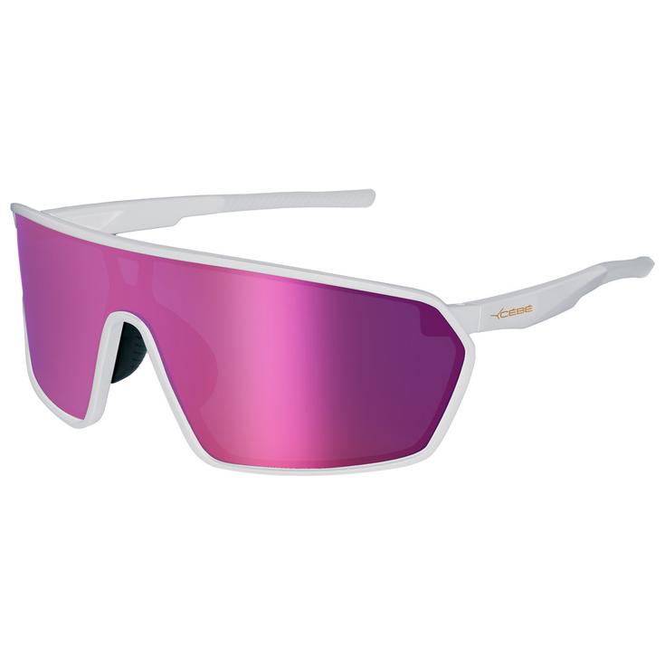 Cebe Sonnenbrille Terra Matt White Purple Mirror Präsentation