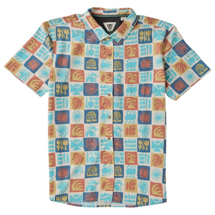 Vissla Camicia Ecology Center Hybrid Eco Short Sleeve Sand Presentazione